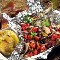 Mufloní plec v alobalu