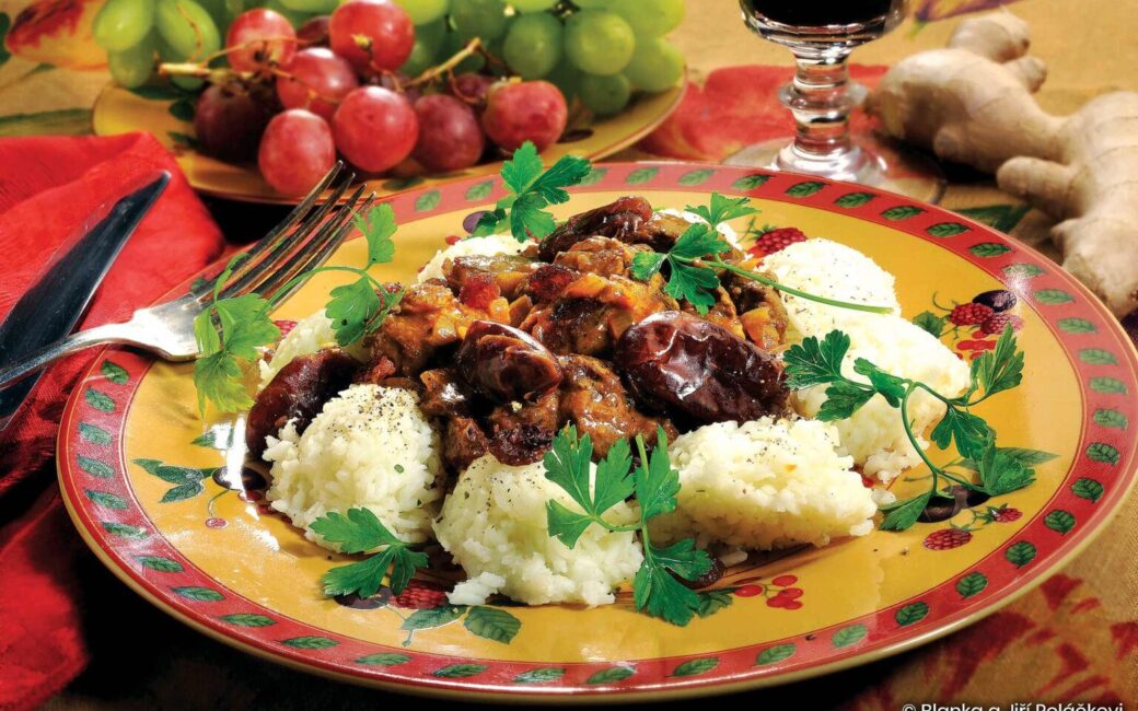 Daňčí na kari s fíky