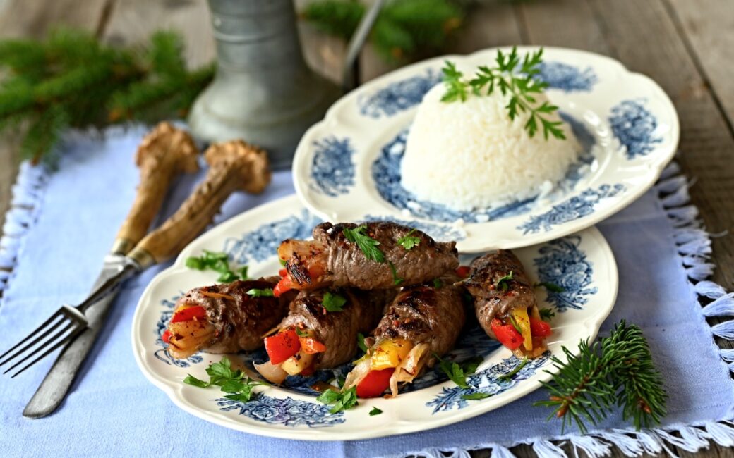 Daňčí roládky s paprikou