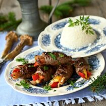 Daňčí roládky s paprikou