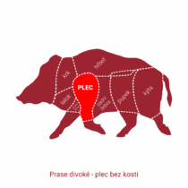 Plec z divočáka ve smetanové mrkvi