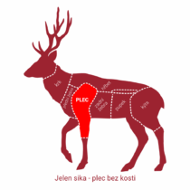 Jelení plec na víně